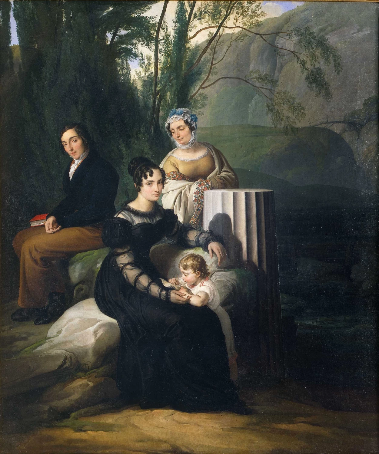 Ritratto della famiglia Borri Stampa - Pinacoteca Brera